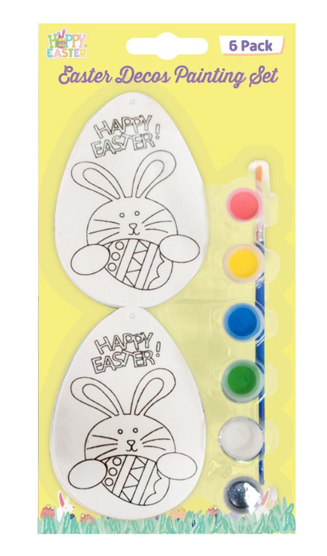 Easter Decos Painting Set 6Pc - Tiger Feet Ireland