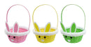 Easter Bunny Woven Basket Asst - Tiger Feet Ireland