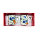2 Piece Mug Set Blue Rosa - Tiger Feet Ireland
