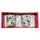 2 Piece Mug Set Lilac Ditsy - Tiger Feet Ireland