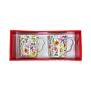 2 Piece Mug Set Swan Garden - Tiger Feet Ireland