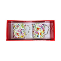 2 Piece Mug Set Swan Garden - Tiger Feet Ireland