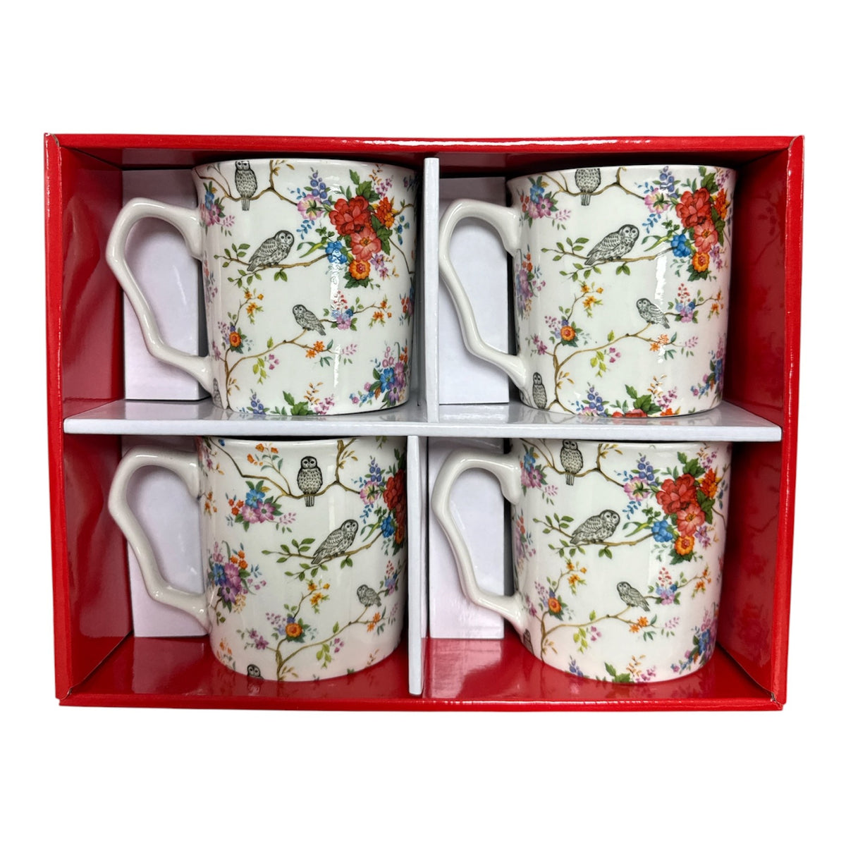 4 Piece Mug Set Owly - Tiger Feet Ireland