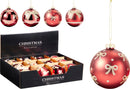 Xmas Ball 80Mm 4Ass Design 12pk - Tiger Feet Ireland