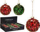 Xmas Ball 80Mm 2Ass Colour 12pk - Tiger Feet Ireland