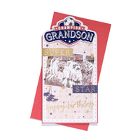 6pk Cards C55 Birthday Grandson - Tiger Feet Ireland