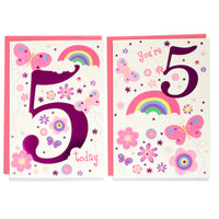 Poppyhill 12 Pack Cards C50 Birthday Age 5