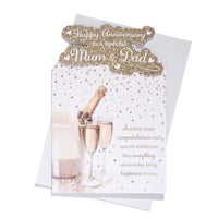 6pk Cards C75 Mum & Dad Anniversary - Tiger Feet Ireland