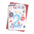 6pk Cards C75 Birthday Age 2 Nephew - Tiger Feet Ireland