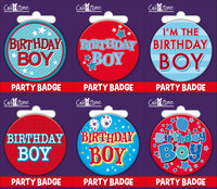 6pk Small Badges Birthday Open - Tiger Feet Ireland