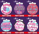 6pk Small Badges Birthday Open - Tiger Feet Ireland