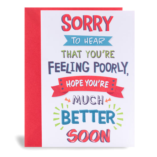 6pk Cards C50 Get Well