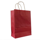 50pk Kraft Bag 240x110x310mm Red