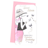 6pk Cards C55 Birthday Niece - Tiger Feet Ireland