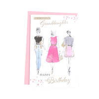 6pk Cards C75 Birthday Granddaughter - Tiger Feet Ireland