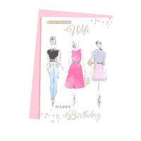 6pk Cards C75 Birthday Wife - Tiger Feet Ireland