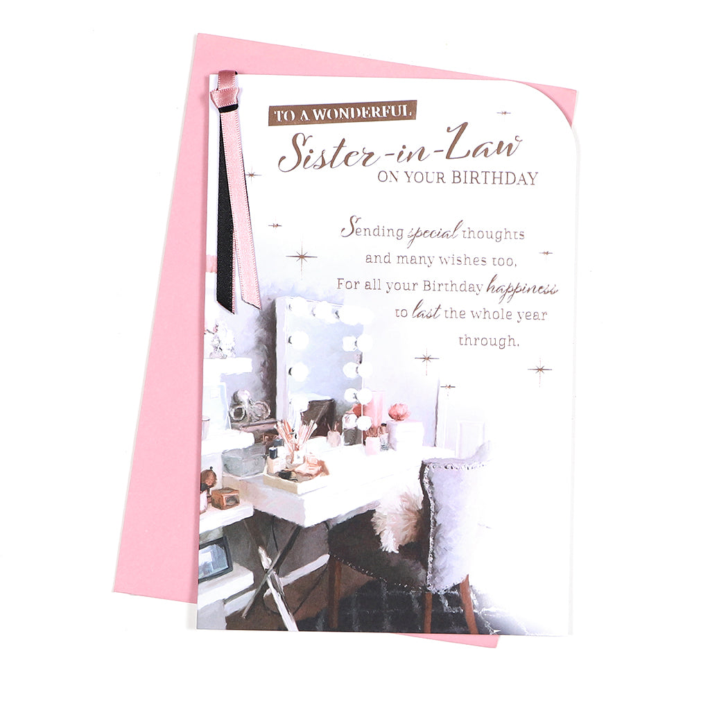 6pk Cards C75 Birthday Sister-In-Law - Tiger Feet Ireland