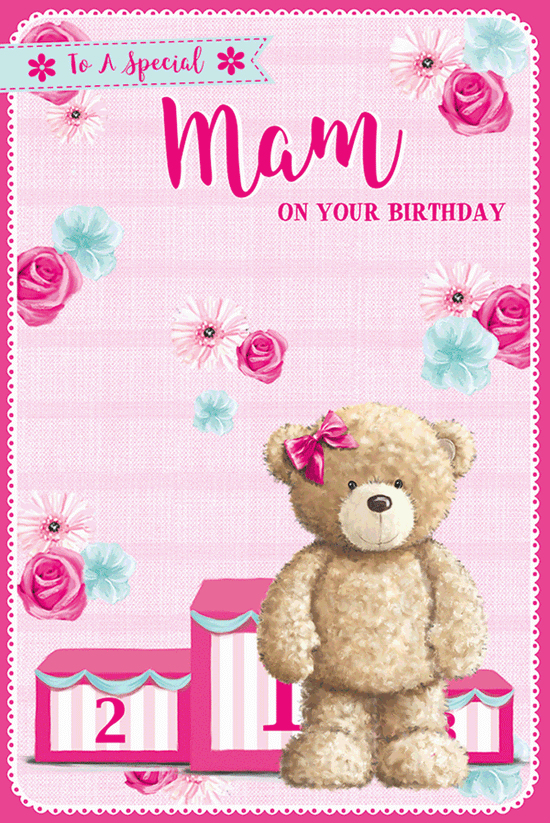 3D 6pk Cards C75 Birthday Mam