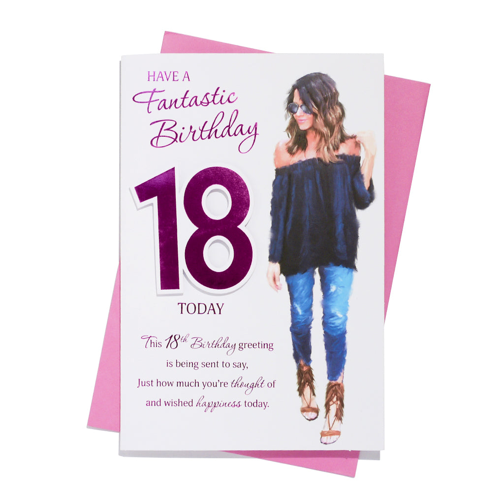 6pk Cards C75 Birthday Age 18 - Tiger Feet Ireland