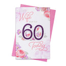 6pk Cards C75 Birthday Age 60 Wife - Tiger Feet Ireland