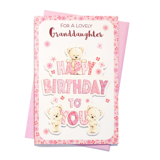 6pk Cards C150 Birthday Granddaughter