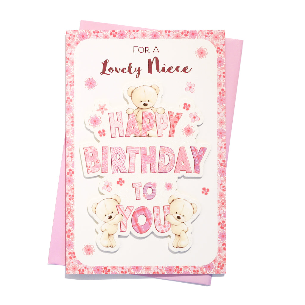 6pk Cards C150 Birthday Niece - Tiger Feet Ireland