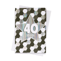 6pk Cards C50 Birthday Age 40 - Tiger Feet Ireland