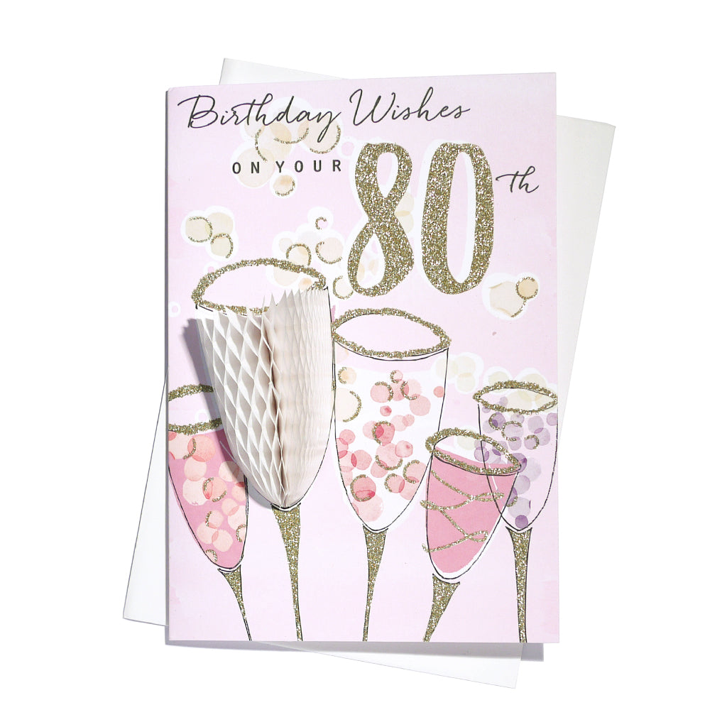 6pk Cards C75 Birthday Age 80 - Tiger Feet Ireland