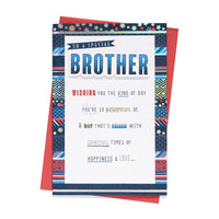 6pk Cards C75 Birthday Brother - Tiger Feet Ireland