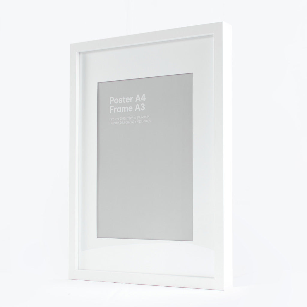 Frame A3 White Poster - Tiger Feet Ireland