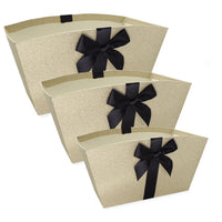 Gift Tray Set Of 3 Light Gold & Black - Tiger Feet Ireland