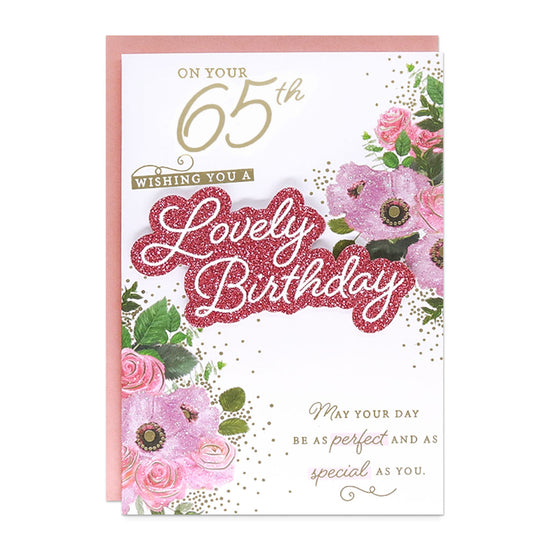 6pk Cards C50 Birthday Age 65