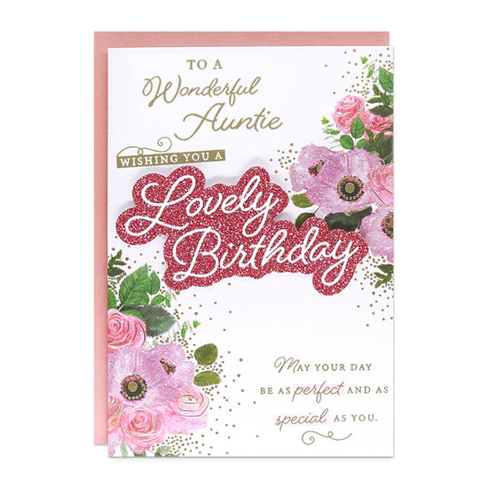 6pk Cards C50 Birthday Auntie