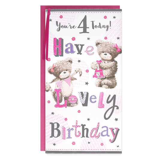 6pk Cards C55 Birthday Age 4
