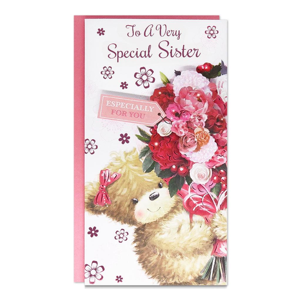 6pk Cards C55 Birthday Sister - Tiger Feet Ireland