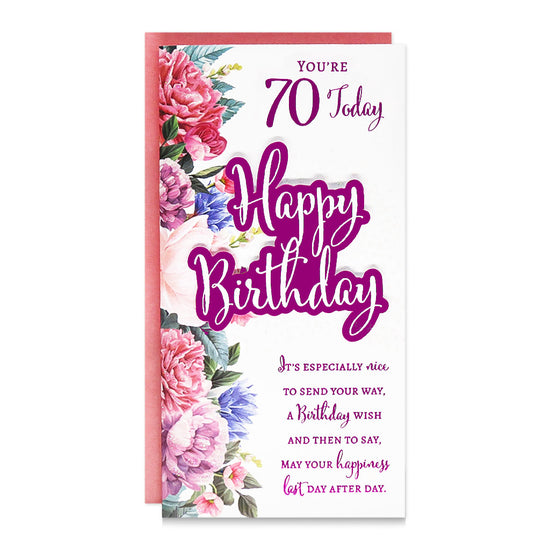 6pk Cards C55 Birthday Age 70