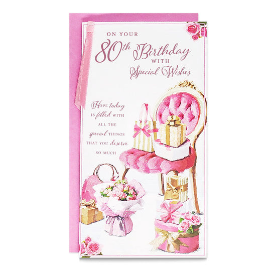 6pk Cards C55 Birthday Age 80