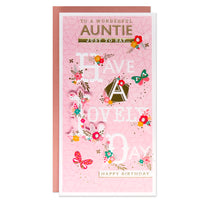 6pk Cards C55 Birthday Auntie - Tiger Feet Ireland