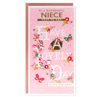 6pk Cards C55 Birthday Niece - Tiger Feet Ireland