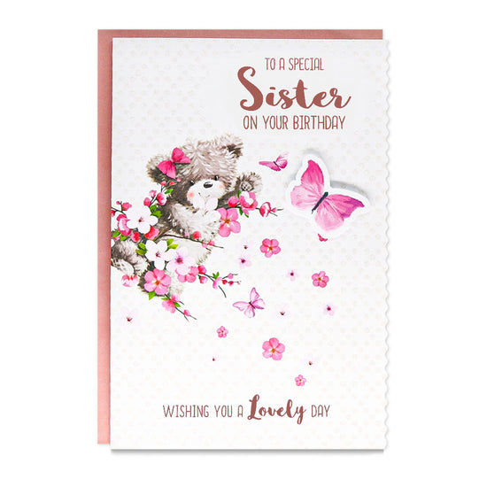 6pk Cards C75 Birthday Sister