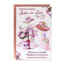 6pk Cards C75 Birthday Sister-In-Law - Tiger Feet Ireland