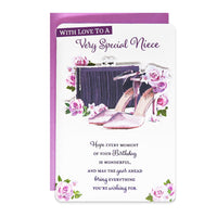 6pk Cards C75 Birthday Niece - Tiger Feet Ireland