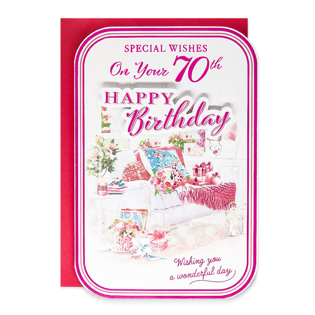 6pk Cards C75 Birthday Age 70 - Tiger Feet Ireland
