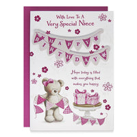 6pk Cards C90 Birthday Niece - Tiger Feet Ireland