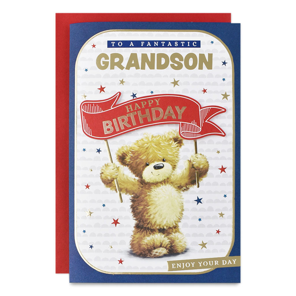 6pk Cards C75 Birthday Grandson - Tiger Feet Ireland