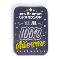 6pk Cards C90 Birthday Age 18 Grandson - Tiger Feet Ireland