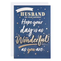6pk Cards C375 Birthday Husband - Tiger Feet Ireland