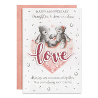 6pk Cards C50 Daughter & Son-In-Law Anniversary - Tiger Feet Ireland