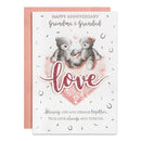 6pk Cards C50 Grandma & Grandad Anniversary - Tiger Feet Ireland