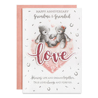 6pk Cards C50 Grandma & Grandad Anniversary - Tiger Feet Ireland